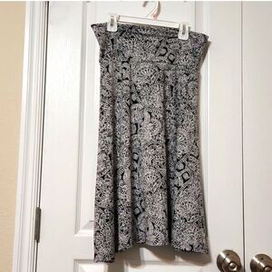 LuLaRoe Black and White A-Line Skirt